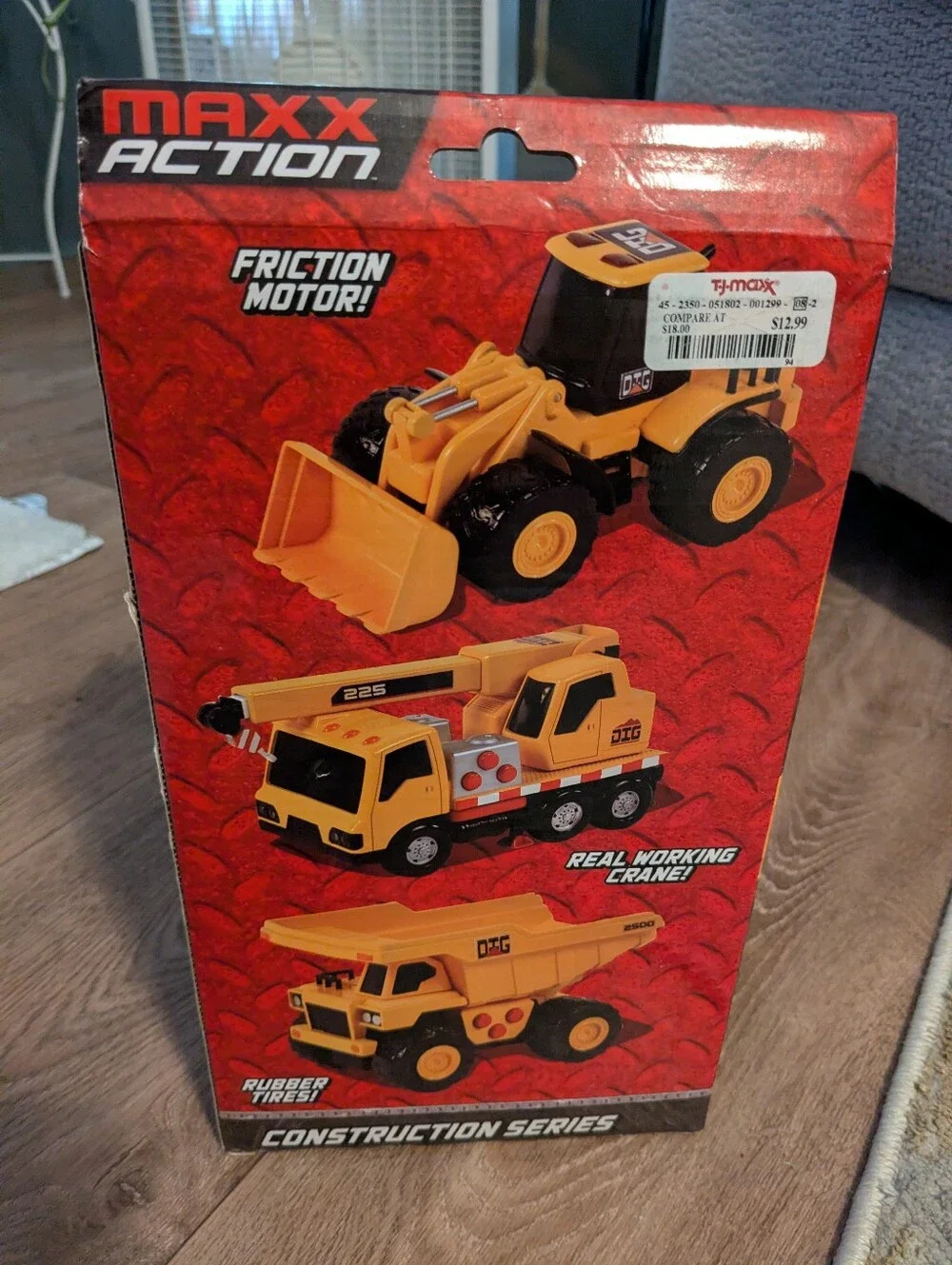 NWT MaxxAction Toy Construction Truck Set